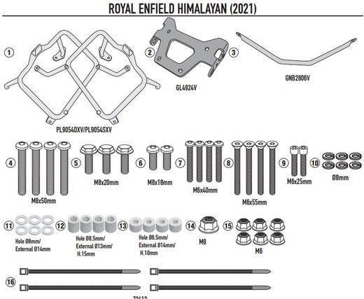 Portamaletas lateral MK Royal Enfield Himalayan (21 > 23)