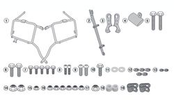 Soporte alforjas royal enfield himalayan 18>20 givi pl9050