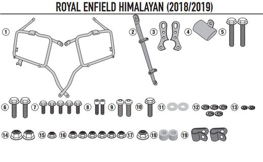 Portamaletas lateral mk Royal Enfield Himalayan (18>20)