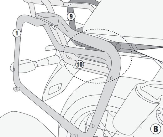 Portamaletas lateral royal enfield interceptor 650 (19 > 21) > pl9051