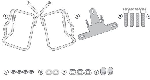Portamaletas lateral royal enfield interceptor 650 (19 > 21) > pl9051