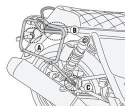 Portamaletas lateral mk Royal Enfield Interceptor 650 (19 > 23)