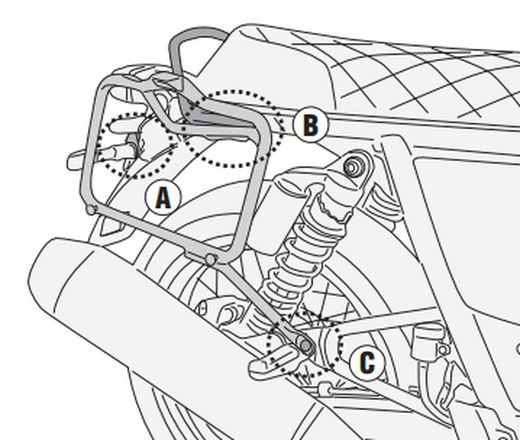 Portamaletas lateral mk Royal Enfield Interceptor 650 (19 > 23)