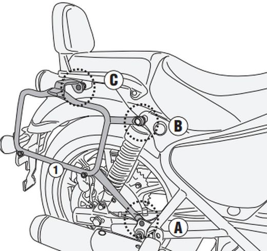 Portamaletas lateral MK Royal Enfield Meteor 350 (21 > 23)
