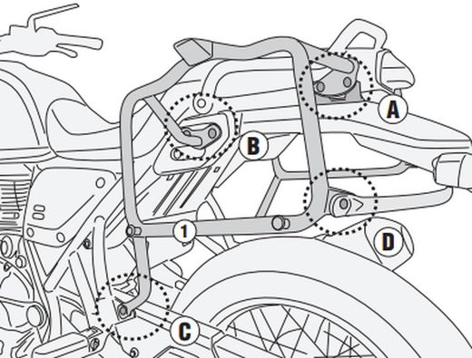 Portamaletas lateral MK Royal Enfiled Scram 411 (22 > 23)