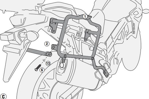 Portamaletas lateral mk Suzuki DL 650 V-Strom (17>23)