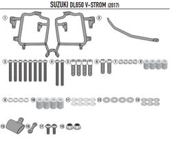 Portamaletas lateral mk Suzuki DL 650 V-Strom (17>23)