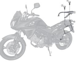 Portamaletas lateral  suzuki dl 650v-strom 11>16