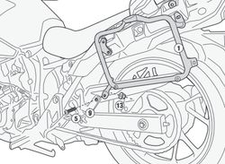 Portamaletas lateral suzuki v-strom 250 (17 > 21) givi pl3116