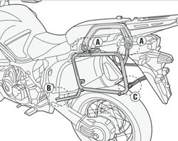 Portamaletas lateral f.rapida y. Xt 1200z/ze super ténéré (10 > 20)