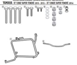 Portamaleta lateral mk Yamaha  XT 1200 Z /ZE.Super tenere.1200.10>20