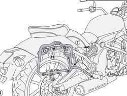 Portamaletas lateral mk Kawasaki Vulcan S 650 (15 > 23)