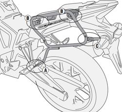 Portamaletas lateral mkside H. CB 500 X (13 > 18)