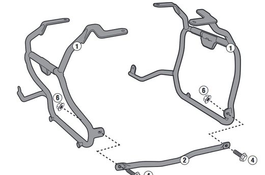 Portamaletas lateral suzuki dl v-strom 650 11>16