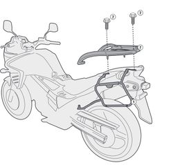 Portamaletas lateral suzuki dl v-strom 650 11>16