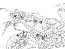 Portamaletas lateral mkside  HONDA Forza 750 (21 > 22)
