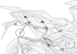 Portamaletas lateral honda forza 750 2021> kappa
