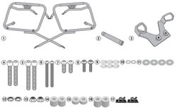 Portamaletas lateral kawasaki z 650 17>21 givi plx4117