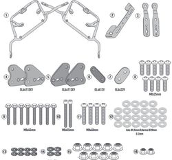 Portamaletas lateral sz. V-strom 1050 (20 > 21) givi plx3117
