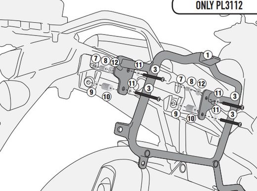 Portamaletas lateral Sz DL 650 V-Strom (17 > 23)