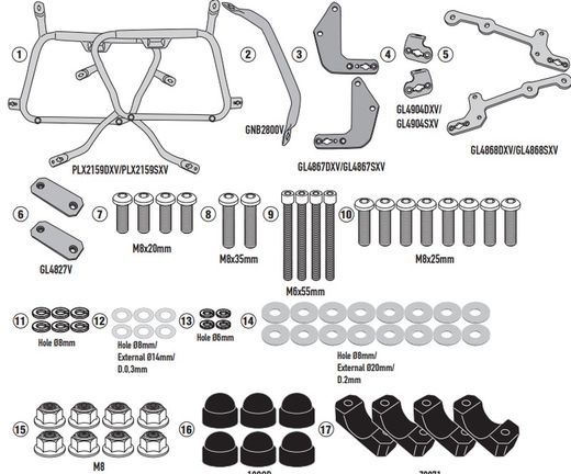PORTAMALETAS LATERAL MKSIDE Y. Tracer 9 Tracer 9 GT 21>22