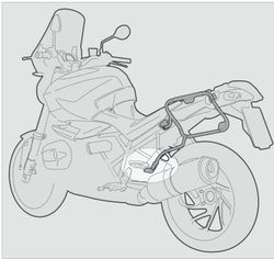 Porta-maletas lateral PL ONE-FIT BMW F900 GS 24> para MONOKEY® CAM-SIDE