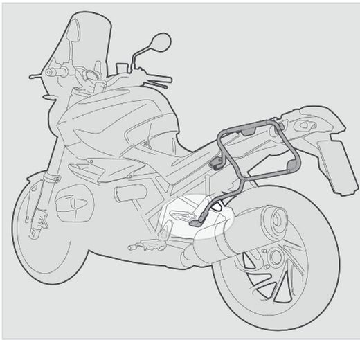 Porta-maletas lateral PL ONE-FIT BMW F900 GS 24> para MONOKEY® CAM-SIDE