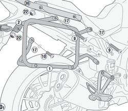 Portamaletes laterals pl one-fit maletes monokey cam-side trekker cb500x 19