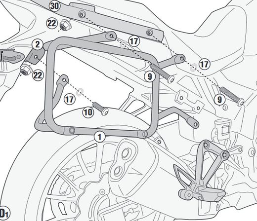 Portamaletes laterals pl one-fit maletes monokey cam-side trekker cb500x 19