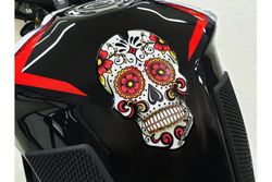 Protector De Deposito Skull C/Rojo