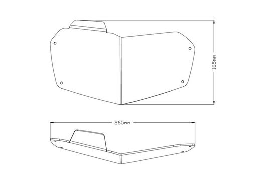 PROTECTOR FARO BMW F850GS ADVENTURE 18' C/TRANSPAR