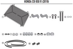 Protector radiador  CB 650 R (19 > 23), y CB 650 R (24)