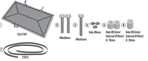 Protector radiador H. NT 1100 (22) en acero inoxidable acabado negro