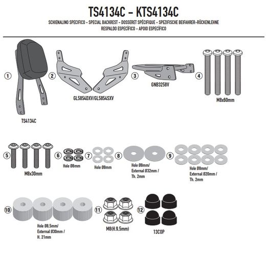 Respaldo con portaequipajes K.Eliminator 500 24>