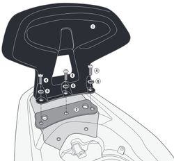 Respaldo para H. PCX 125-150 (14 >22