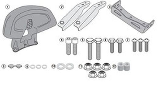 Respaldo Honda Forza 125 ABS (15>18) / Forza 125-300 (19 > / ADV 350 (22>