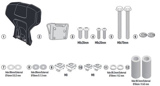 Respaldo y. X-max 125/300 17>21 y trcity 20> givi