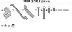 kit montaje kl1121 H. CB 500 X 13>18