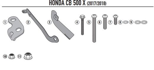 kit montaje kl1121 H. CB 500 X 13>18