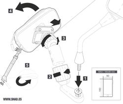 SG76 Soporte para Smartphones con bolsillo extra (RETROVISOR)