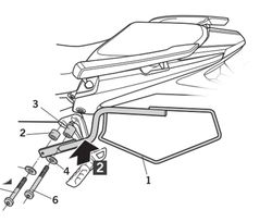 Side Bag Holder Honda Cb500F/Cbr500R/Cb500X '16