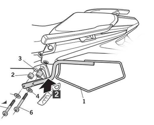 Side Bag Holder Honda Cb500F/Cbr500R/Cb500X '16