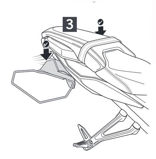 Side Bag Holder Honda Cb650R '19'21