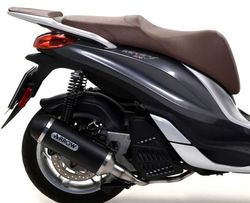 Silencioso arrow de aluminio dark fondo dark piaggio medley 125