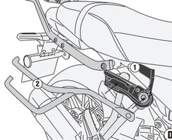 Soporte alforja REMOVE-X Kawasaki Z 650 RS 22>24