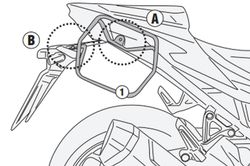 Soporte alforjas Easylock H. CB 750 HORNET (23 >)