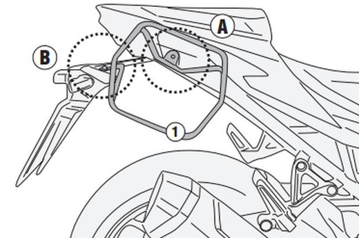 Soporte alforjas Easylock H. CB 750 HORNET (23 >)