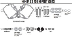 Soporte alforjas Easylock H. CB 750 HORNET (23 >)