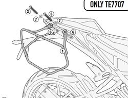 Soporte alforjas easylock, o alforjas duke 125-390 (17 > 21)