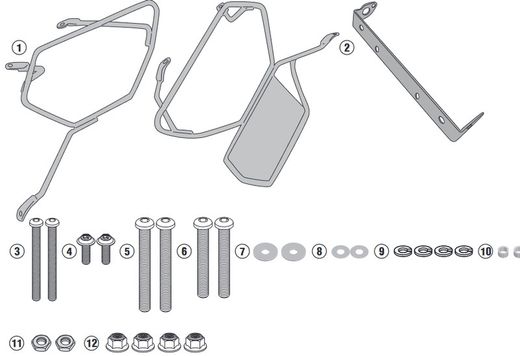 Soporte alforjas easylock leoncino 500 17>